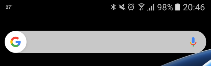 Google search widget is showing an updated appearance for some users