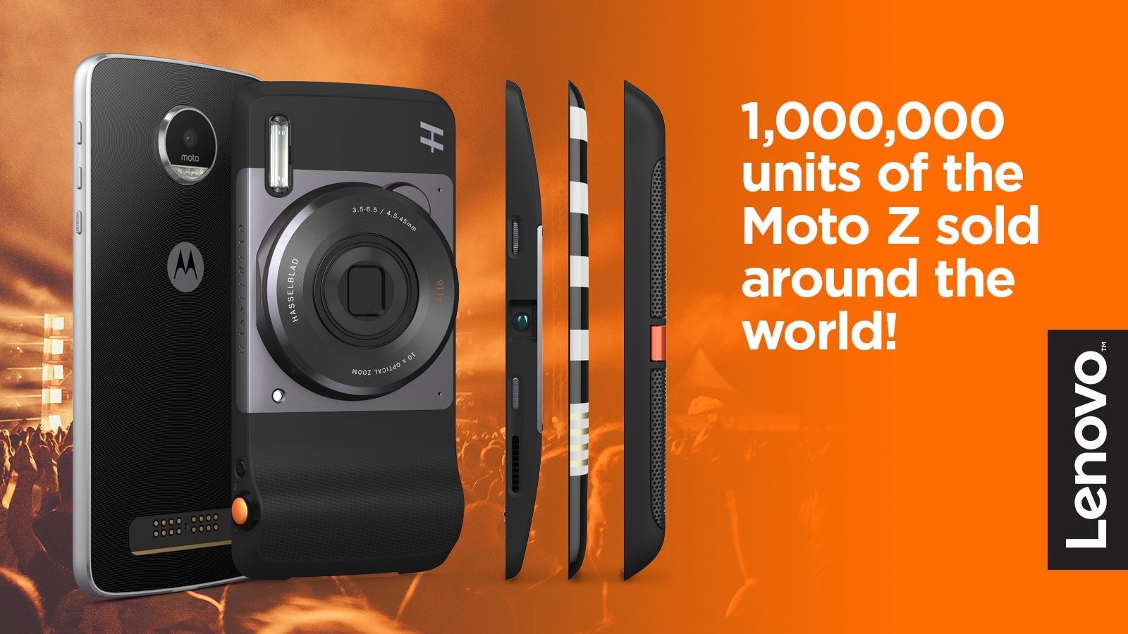 Lenovo says that it has sold 1 million units of the Motorola Moto Z line - Lenovo celebrates 1 million Motorola Moto Z units sold globally