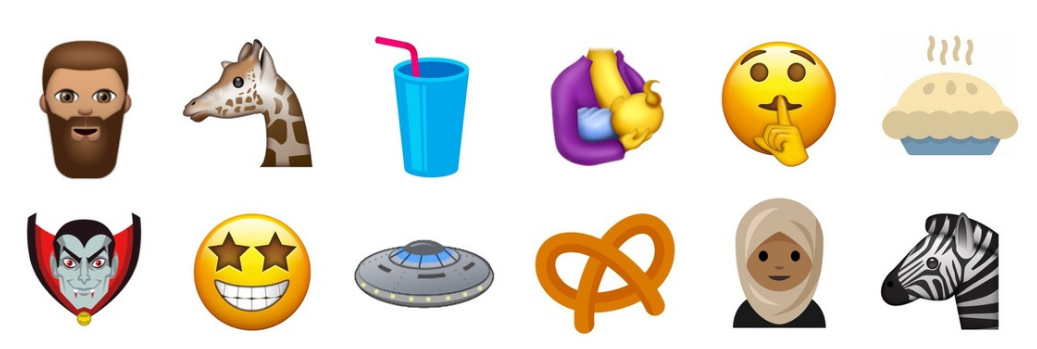 Some of the new emoji being considered for Unicode 10 - Breastfeeding, Vampire and Bearded Man are some of the emoji that could land in Unicode 10