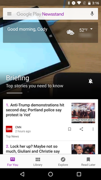 Google gives their Play Newsstand app a fresh, new look - PhoneArena