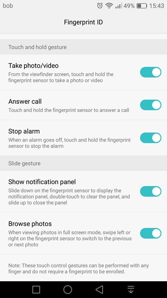 How to control the notification shade with the finger scanner of your Honor 8