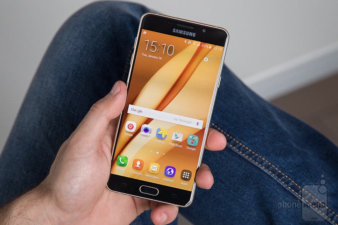 Galaxy A7 2017 is expected to grow in screen size compared to the A7 2016 pictured here - Galaxy A7 (2017) tipped to be water-resistant, sport a 5.7" display