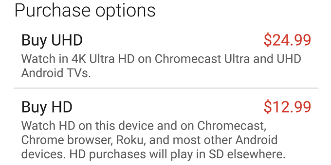 4K movies are starting to show up on Google Play Movies &amp;nbsp - 4K movies are starting to show up on Google Play but extra detail may come at a steep price
