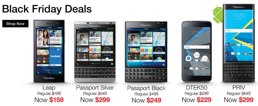 BlackBerry starts Black Friday sale, fans can save up to 53% on select smartphones