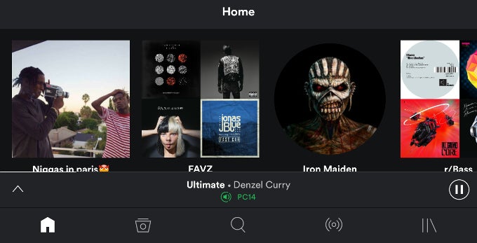 Spotify for Android finally puts the navigation bar where it belongs - at the bottom of your screen