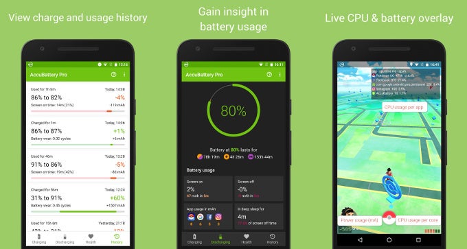 AccuBattery is a battery life monitor on steroids, helps you get longer life out of your battery