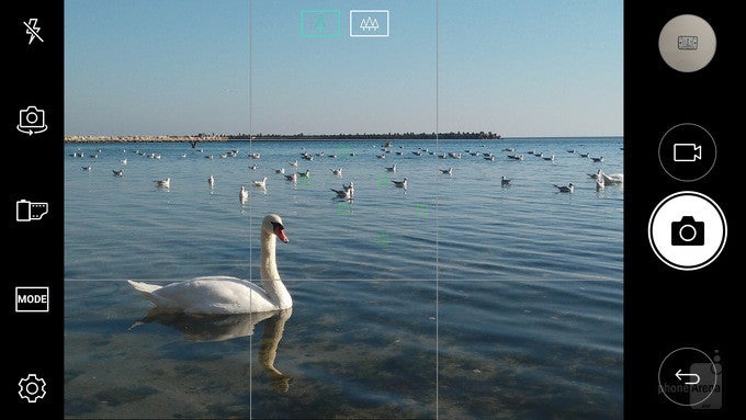 The LG V20 camera app with the grid option enabled. Use the lines as a guide to keep your horizon straight. Also, applying the 'rule of thirds' &ndash; where your subject is at a point where two of the grid lines intersect &ndash;&nbsp;makes for more interesting shots - Use these LG V20 camera tips and tricks to shoot the best photos you've ever taken