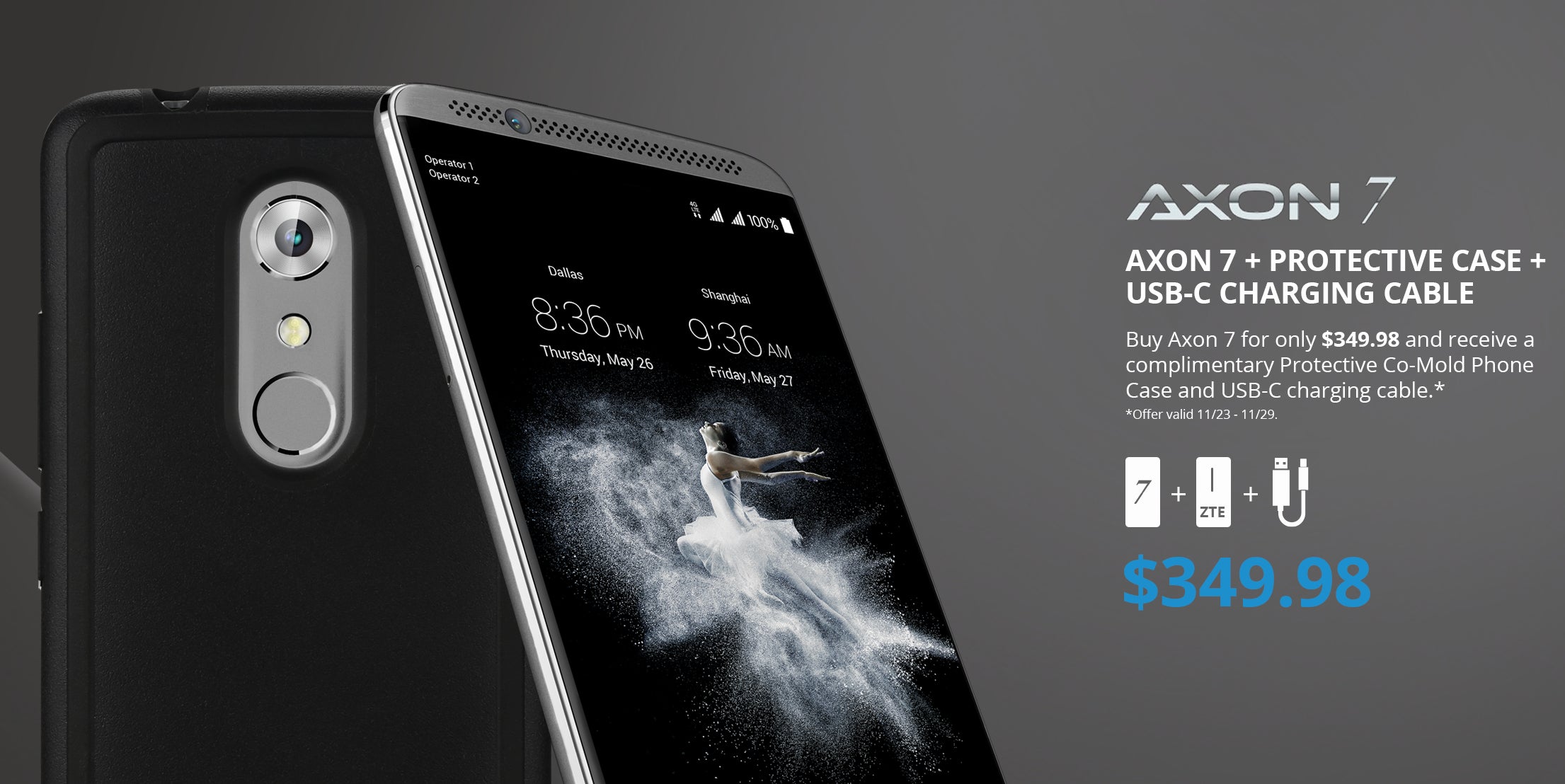 ZTE Black Friday 2016 deals: Axon 7 and Axon 7 Mini are $50 off