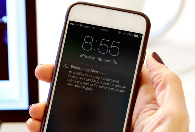 Would President Trump use the WEA system just to respond to something that is insulting to him? - Trump gets the power to send unblockable texts to all Americans starting on January 20th