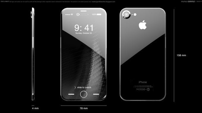 OLED iPhone 8 concept image by Matteo Gentile - Apple hogging OLED display supplies for future iPhones? No problem, say Huawei and Oppo, we&#039;ll make our own panels