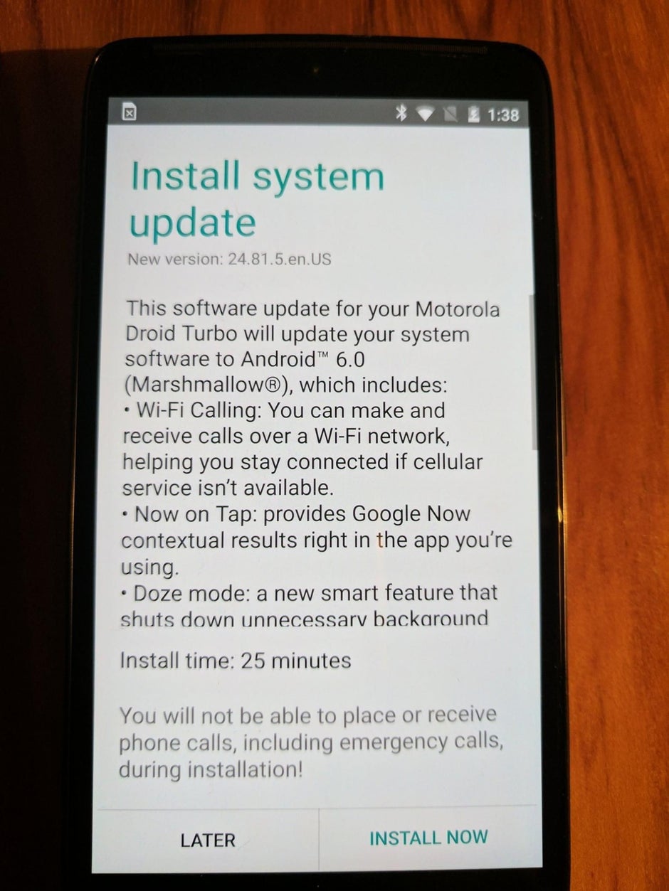 Motorola DROID Turbo finalmente riceve l'aggiornamento ad Android 6.0.1 Marshmallow