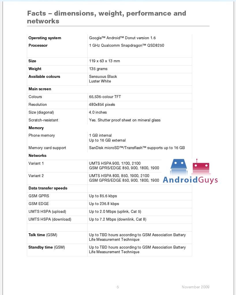 Sony Ericsson to produce two variants of Xperia X10, one for AT&amp;T and the other for T-Mobile?