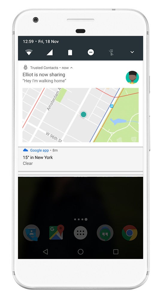 When you begin sharing your location with one of your trusted contacts, they will be able to track your position on a map. &amp;nbsp;Don&#039;t worry about forgetting that the service is running, as a persistent notification will constantly remind you that your location is being shared. If you don&#039;t manually stop sharing, the service will automatically stop after 24 hours have passed - Google&#039;s Trusted Contacts app lets you share your location with loved ones in real time