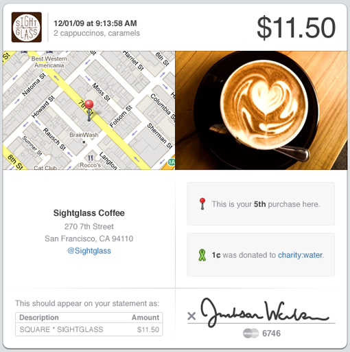 Start-up company Square allows credit card payments through the iPhone and soon via Android