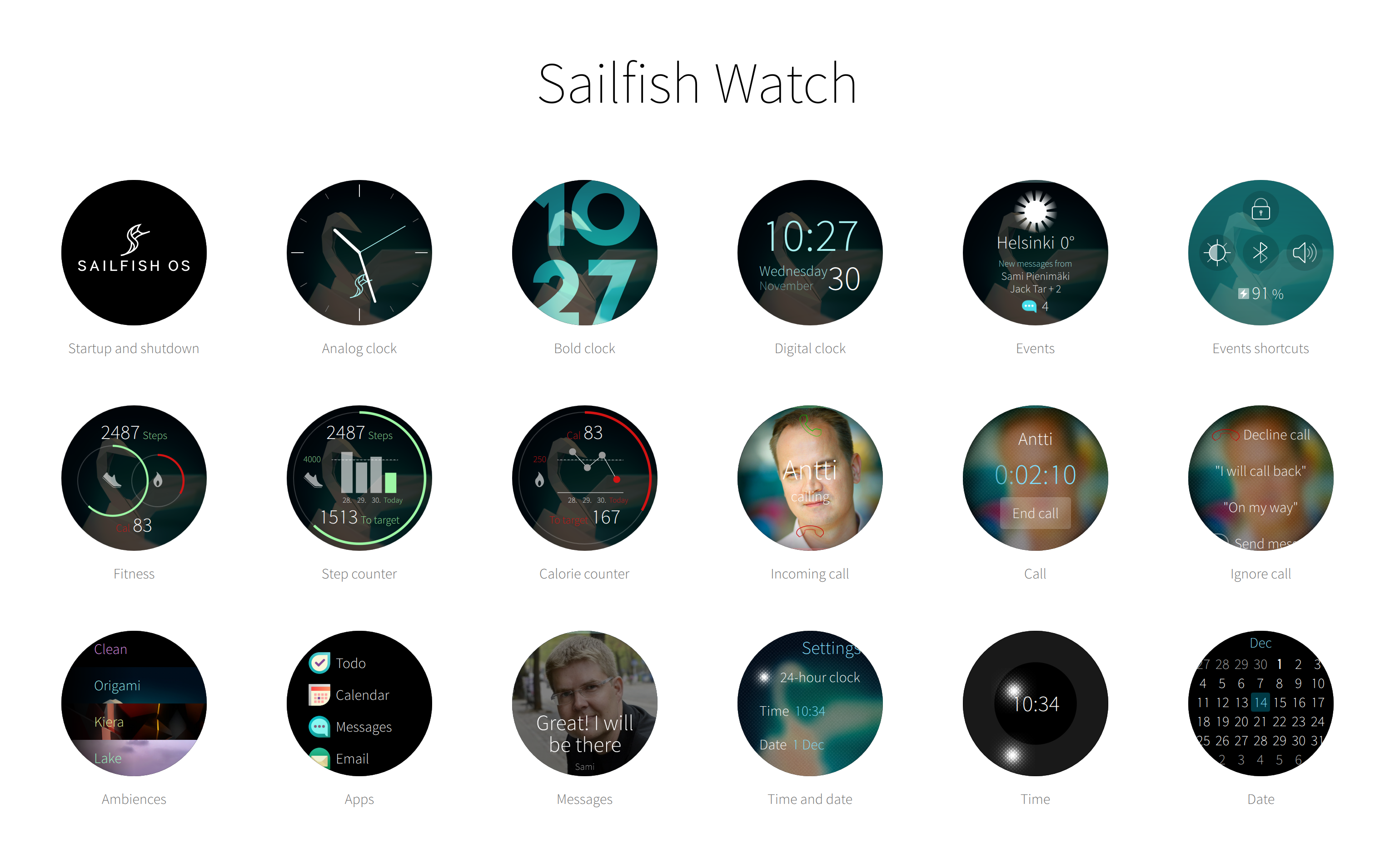 Jolla shows off their vision for Sailfish OS on a smartwatch