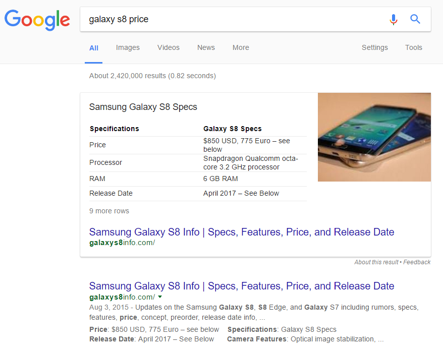 Google can&#039;t tell real from fake tech news, promotes fake Galaxy S8 and iPhone 8 news to top results