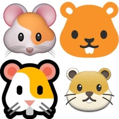 We couldn't find a ZWJ image, because it's invisible. So, here are some cute hamster Emoji. - Dummy guide to Emoji: History, Nature and Usage