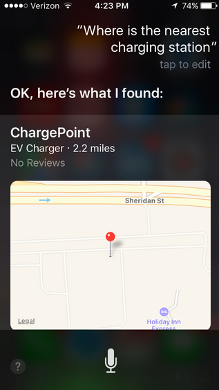 Find ChargePoint charging stations through Apple Maps - Apple Maps now shows 30,000 ChargePoint charging stations for Electronic Vehicles