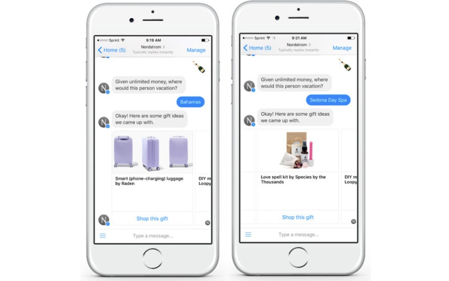 U.S. retailer Nordstrom helps shoppers pick holiday gifts with a chatbot