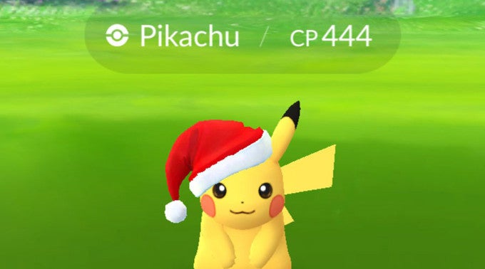 Pokemon Go update: get Pikachu with a Santa hat on