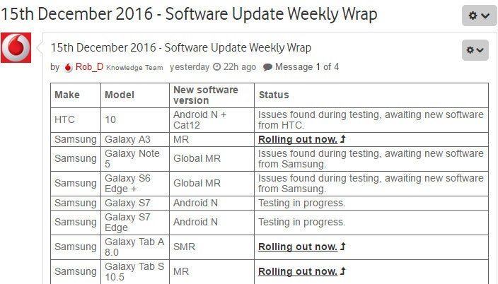 Carriers start testing Android Nougat update for the Galaxy S7/S7 edge