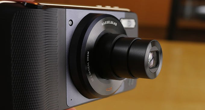 The Hasselblad True Zoom camera is one of several Moto Mods currently available - A future Moto Mod could revive the 3.5mm jack.. or save your life