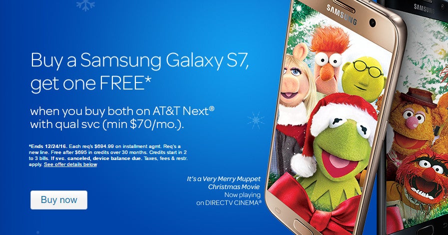 AT&amp;T launches BOGO deals on iPhone 7, Samsung Galaxy S7 and LG G5