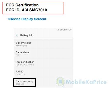 The Galaxy C7 Pro will use an E-label which means a non-removable battery - Samsung Galaxy C7 Pro visits the FCC, comes away certified