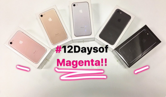 Win one of two iPhone 7 units being given away today by T-Mobile - For the last 12 Days of Magenta contest, win the iPhone 7 from T-Mobile