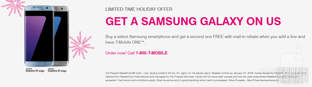 T-Mobile has alst-minute BOGO on various Samsung handsets - T-Mobile has last minute BOGO deal on models including the Samsung Galaxy S7 and Galaxy S7 edge