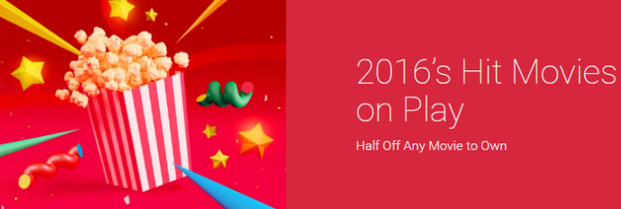 Deal: Google Play Movies & TV now offers any title for 50% off