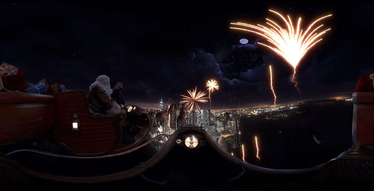 Go on a crazy ride with Santa in Samsung's latest Gear VR experience