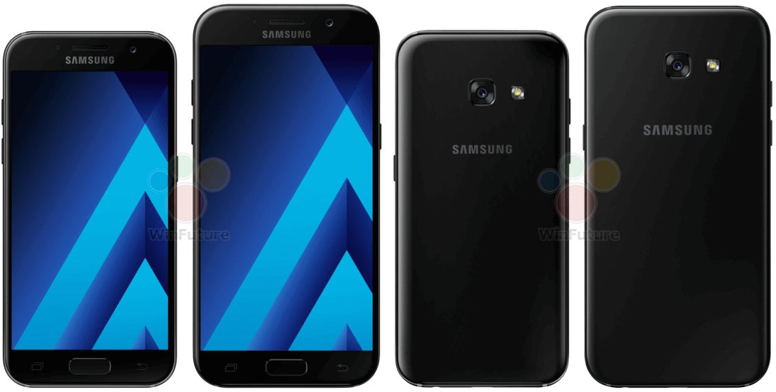 Samsung Galaxy A5 (2017) and Galaxy A3 (2017) press renders leak out