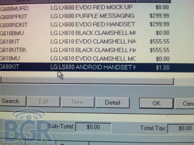 The LG LS680 is an Android-based handset to roll out through Sprint