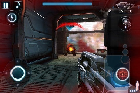 There's a lot of shooting in N.O.V.A. - N.O.V.A. - Near Orbit Vanguard Alliance for the iPhone Review