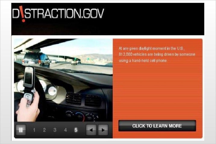 &quot;Distraction.gov&quot; launched by the US government to promote awareness