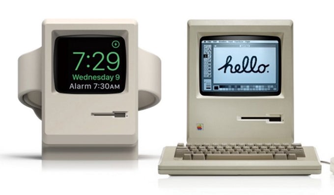 Awesome Apple Watch stand transforms your timepiece into an 80&#039;s Macintosh computer