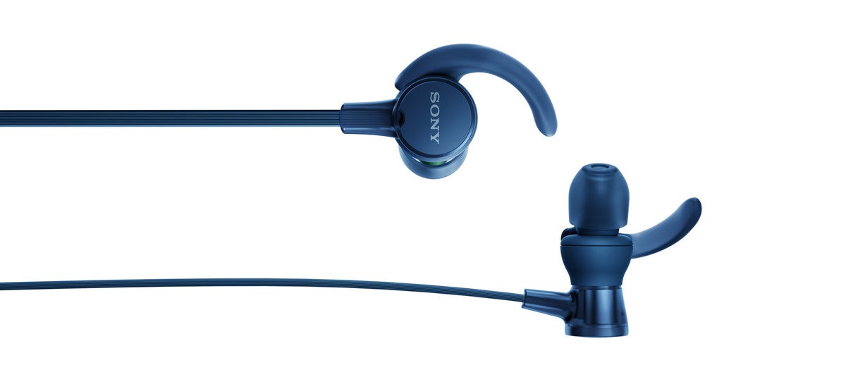 The Sony MDR-XB510AS Extra Bass is a sporty set of wired earphones - New Sony Extra Bass headphones and wireless speakers are announced at CES