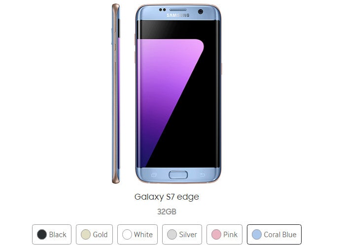 Blue Coral Galaxy S7 edge coming soon to Europe