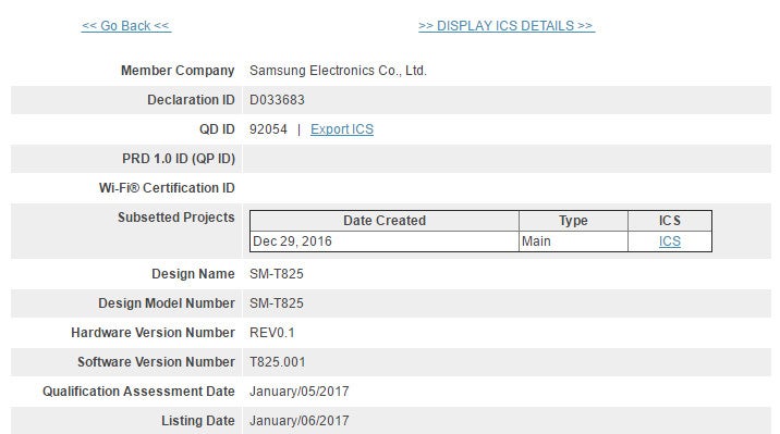 The unannounced Samsung Galaxy Tab S3 is one step closer to release