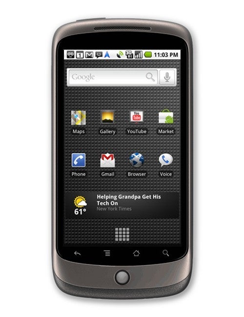 The HTC Nexus One has a 3.7-inch AMOLED screen - Google Phone announced, meet the Nexus One