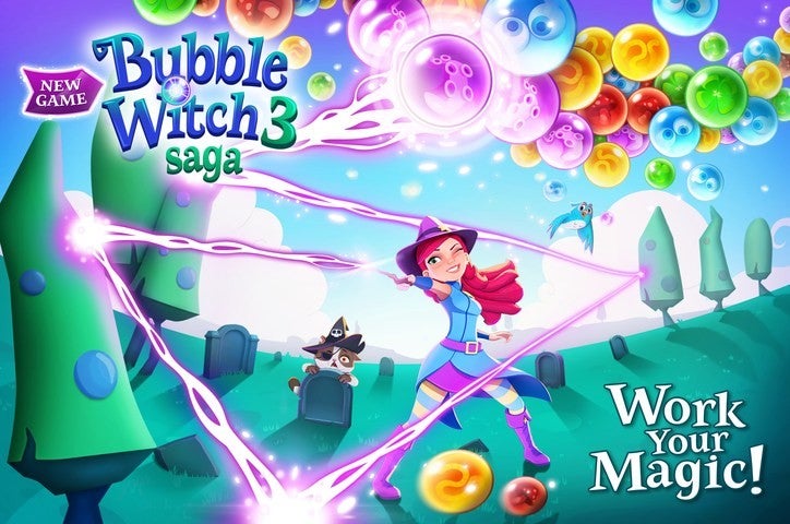 King launches Bubble Witch 3 Saga for Android and iOS