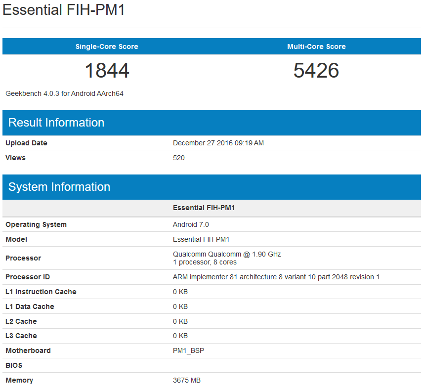 Is this Andy Rubin&#039;s new phone on Geekbench? - Andy Rubin&#039;s upcoming handset is benchmarked on Geekbench revealing some specs?