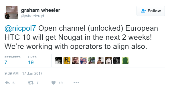 HTC Director reveals time line for Android 7.0 update on the European unlocked HTC 10 and HTC One M9 - Unlocked European HTC 10 and HTC One M9 to receive Android 7.0 inside of two weeks