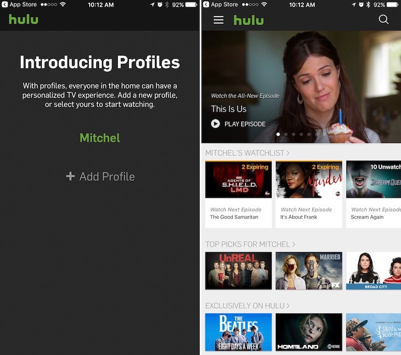 Hulu now lets you add user profiles - Hulu adds new user profiles feature to its iOS app