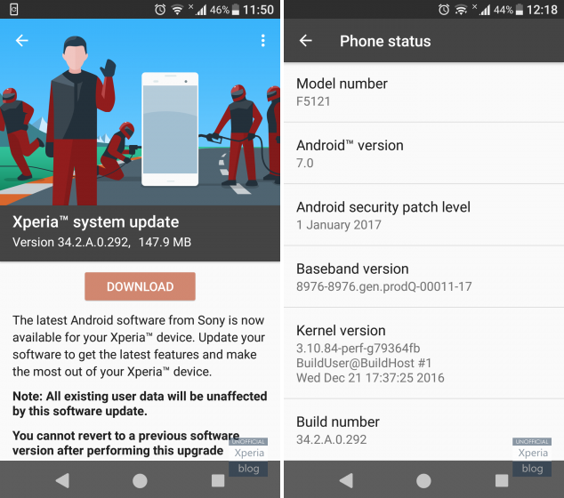 Sony Xperia X and X Compact get January Android security updates
