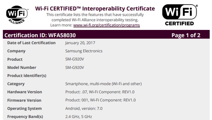 Android 7.0 Nougat for the Samsung Galaxy S6 is well within range.. - Samsung Galaxy S6&#039;s Android 7.0 Nougat update certified ahead of roll-out