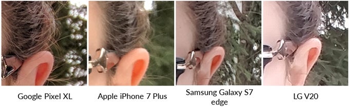Google Pixel XL vs iPhone 7 Plus vs Galaxy S7 edge vs LG V20 selfie shootout: here&#039;s how they compare