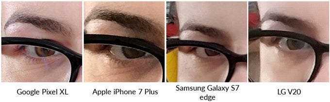 Google Pixel XL vs iPhone 7 Plus vs Galaxy S7 edge vs LG V20 selfie shootout: here's how they compare