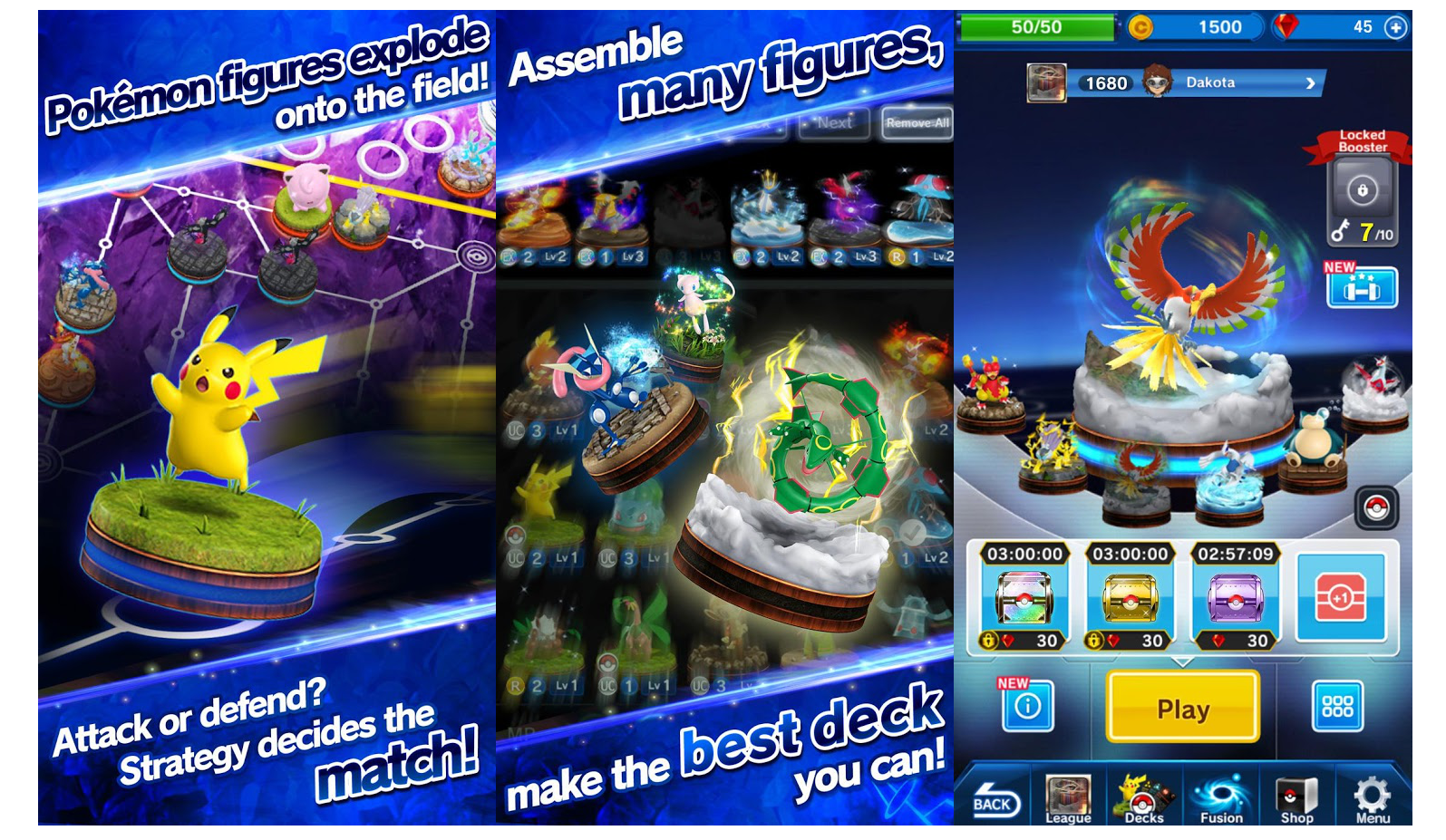 Pokemon Duel is a free-to-play turn-based game for Android and iOS